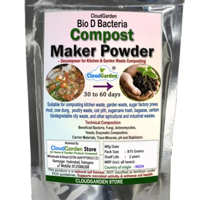 CloudGarden bio waste decomposer compost maker powder 875g pack for kitchen and garden waste