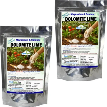 CloudGarden dolomite lime 1750g pack of 2 used as soil balance powder for home gardening