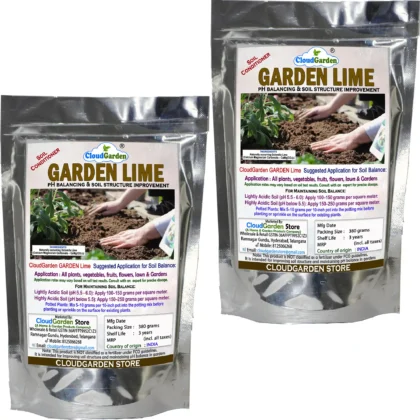CloudGarden limestone powder for garden soil 760g pack of 2 for home gardening