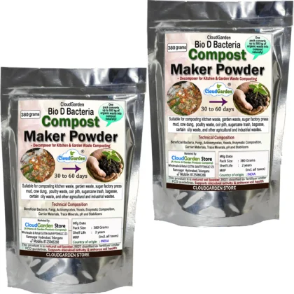 CloudGarden microbial waste decomposer Bio D compost maker powder 380 grams for kitchen and garden waste