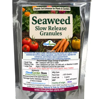 CloudGarden seaweed granules soil enhancer 875g pack for home garden plants