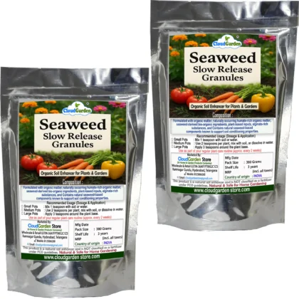 Seaweed granules for home gardening 380g x 2 CloudGarden twin pack