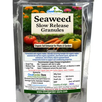 Seaweed granules for plants 380g CloudGarden slow release soil enhancer pack