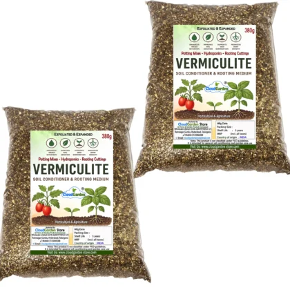CloudGarden vermiculite for home gardening 760g pack of 2 soil conditioner for potted plants