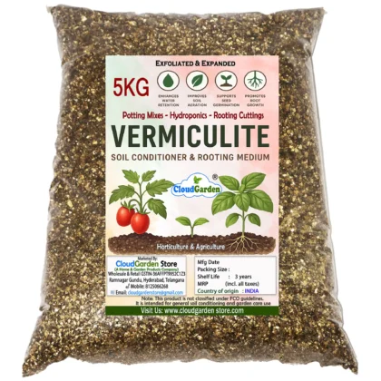 CloudGarden vermiculite soil conditioner 5kg for improving soil aeration and moisture retention