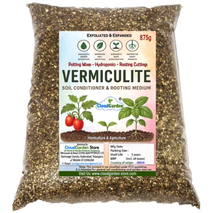 CloudGarden vermiculite soil conditioner 875g pack for home gardening