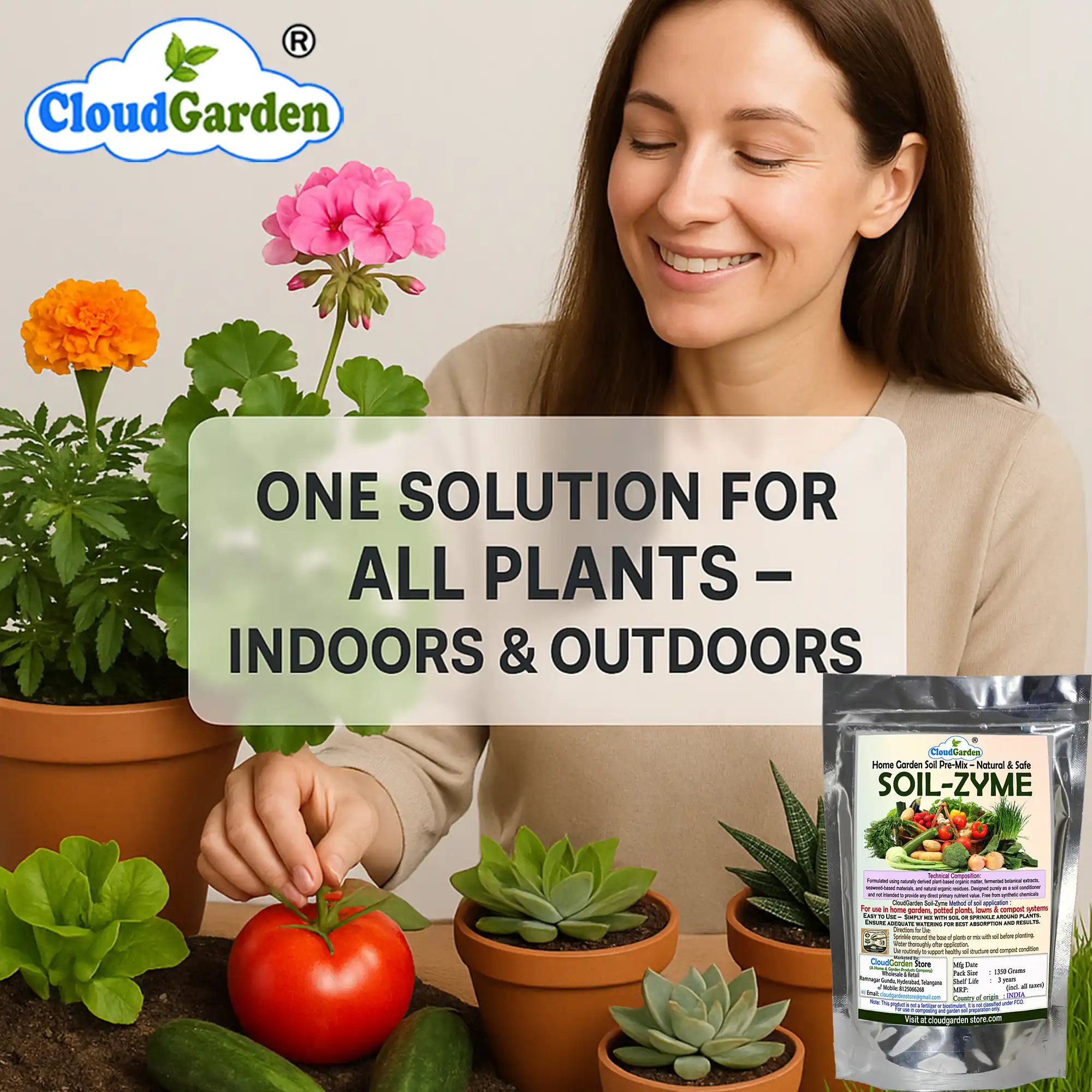 Soil Zyme 1350g plant growth powder for soil and compost systems