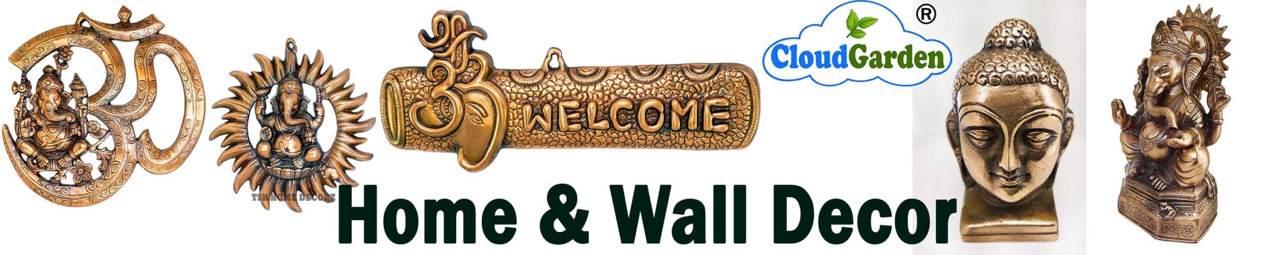 cloudgarden-home-wall-decor-ganesha-buddha-spiritual-wall-art-banner CloudGarden home and wall decor featuring Ganesha, Buddha, Om symbol, and traditional spiritual art for home interiors