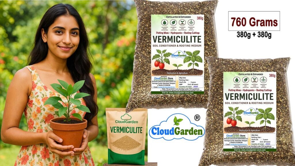 CloudGarden Vermiculite 760g for soil mixing in pots and grow bags