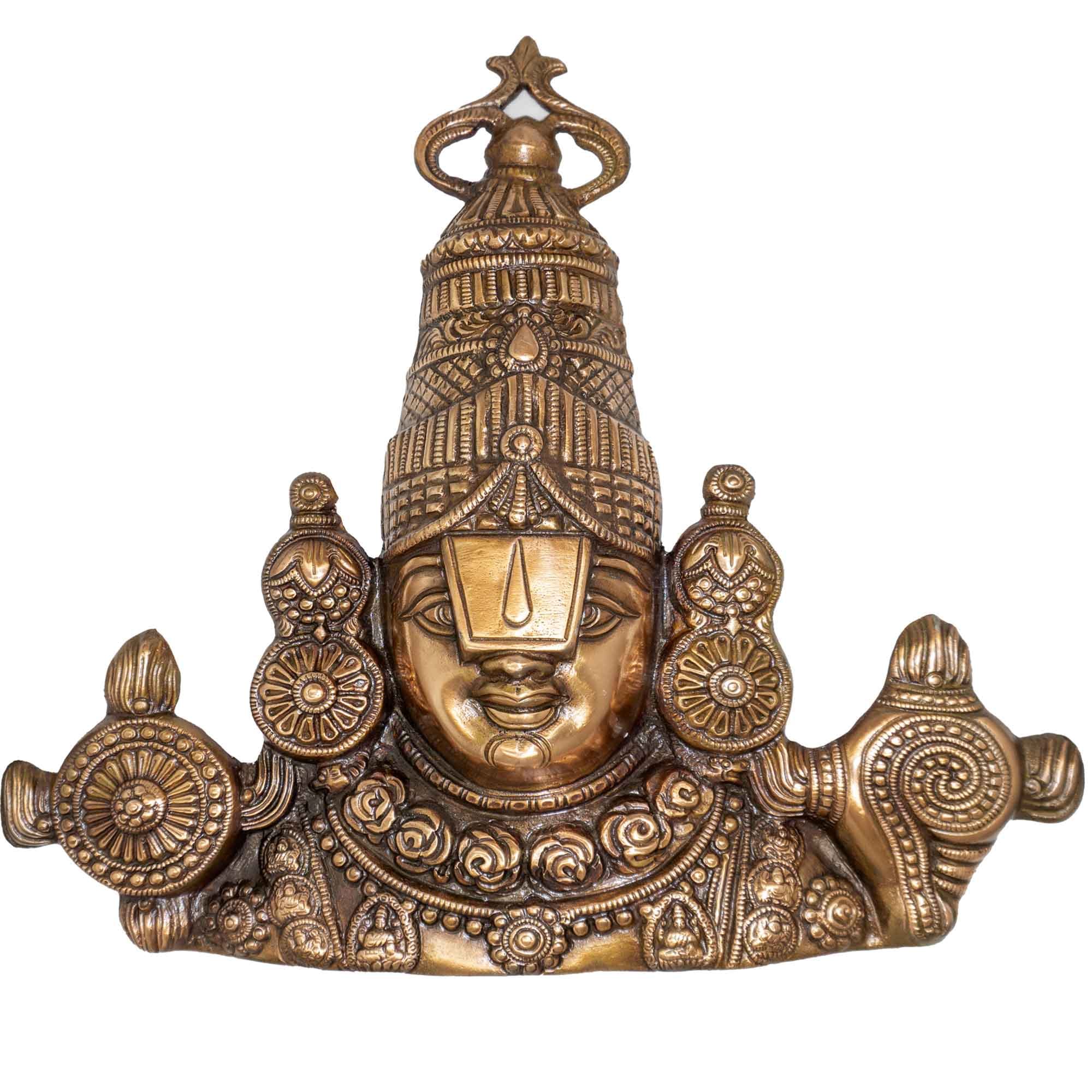 lord-balaji-venkateswara-aluminium-copper-oxidised-wall-decor Lord Balaji Venkateswara aluminium wall décor with copper oxidised finish for home pooja