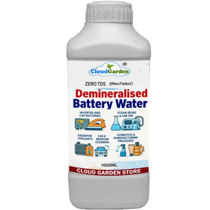 Ultra pure demineralised demineralized water 1 liter for inverter and car battery use